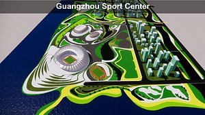 Masterplan Guangzhou Sport Center 3D model
