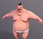 Zeichentrickfigur Sumo-Ringer