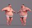 Zeichentrickfigur Sumo-Ringer
