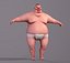 Zeichentrickfigur Sumo-Ringer