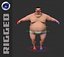 Zeichentrickfigur Sumo-Ringer