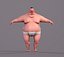 Zeichentrickfigur Sumo-Ringer