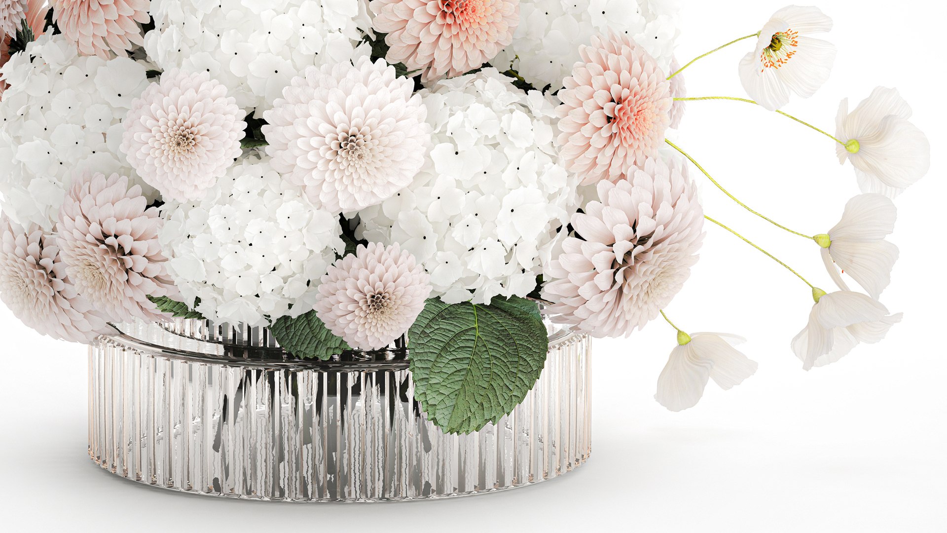 3D model Realistic White Bouquet Chrysanthemum Poppy hydrangea 622 https://p.turbosquid.com/ts-thumb/mj/LUNtGB/bx/1bouquet160904/jpg/1758282836/1920x1080/fit_q87/78d9ff015d024dec0e88c5ae54ce5ba2807dc213/1bouquet160904.jpg