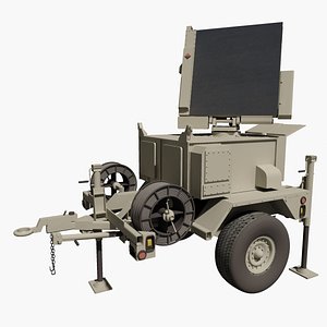 military raytheon mpq64 sentinel 3d max