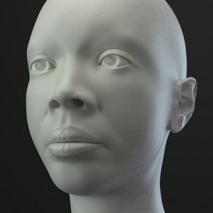 3D model female head