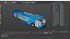 3D model Proterra ZX5 Electric Transit Bus Blue