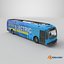 3D model Proterra ZX5 Electric Transit Bus Blue