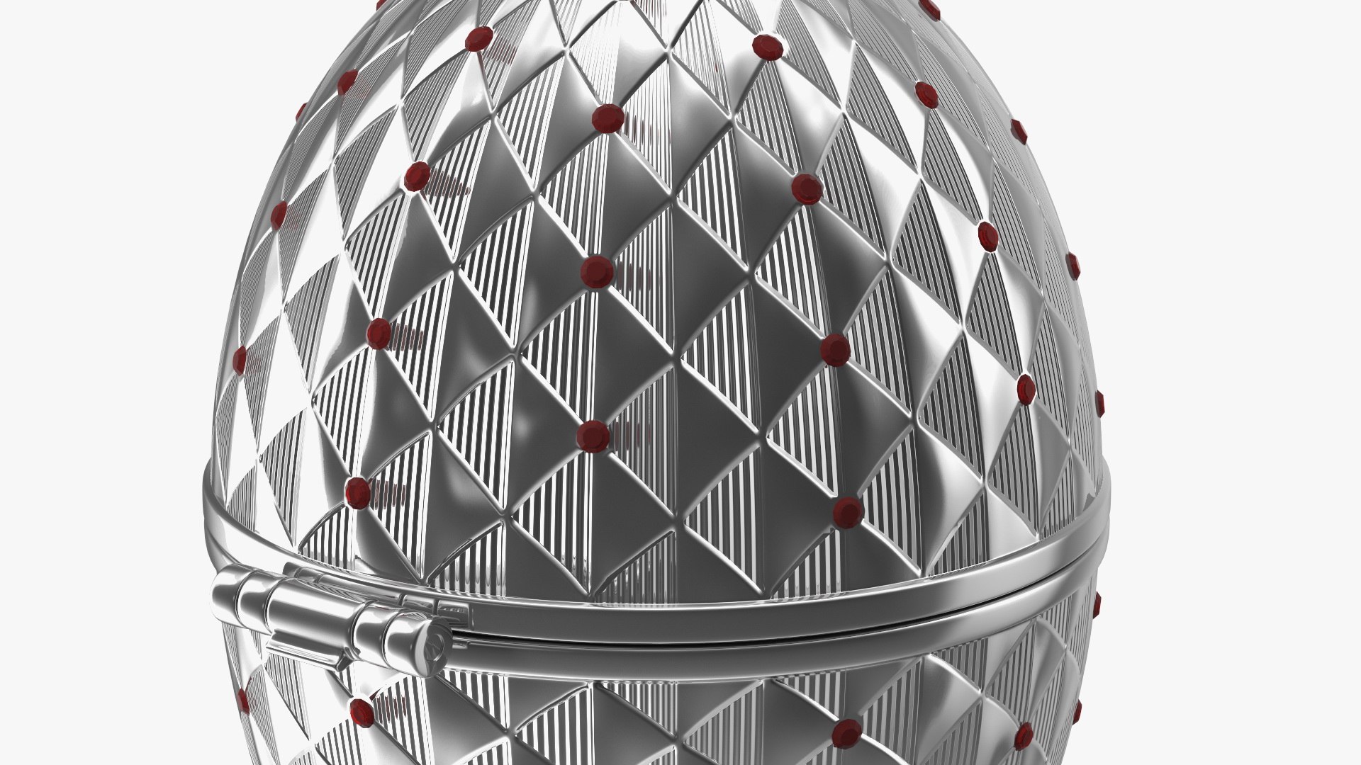 3D Faberge Egg Silver Closed Model - TurboSquid 2068830