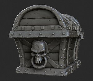 3D Pirate Treasure Chest