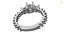 Solitaire oval gem fancy shank