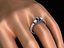 Solitaire oval gem fancy shank