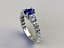 Solitaire oval gem fancy shank