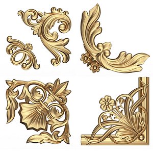 Collection of Corner Elements 02 3D model