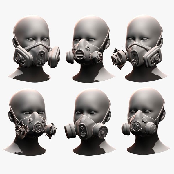 Free Blender GasMask Models TurboSquid