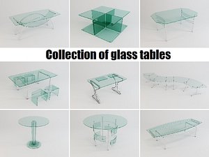 Collection of glass tables