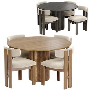 ceremonie chair with palaise dinning table corona 2014 3D