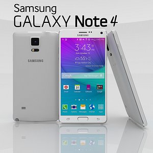 samsung note 4 frost 3d model
