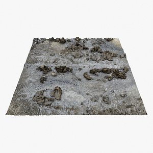 Gravel Ground 09 - 3D photogrammetry model scan of a pile of gravel and sand 3D model