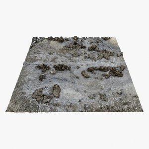 Gravel Ground 09 - 3D photogrammetry model scan of a pile of gravel and sand