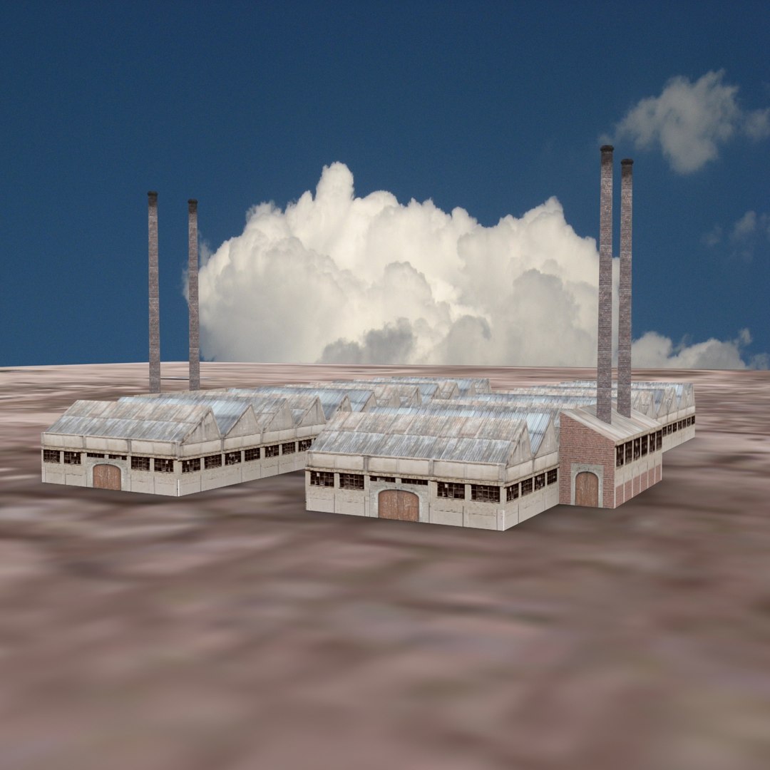 Factory Building Obj