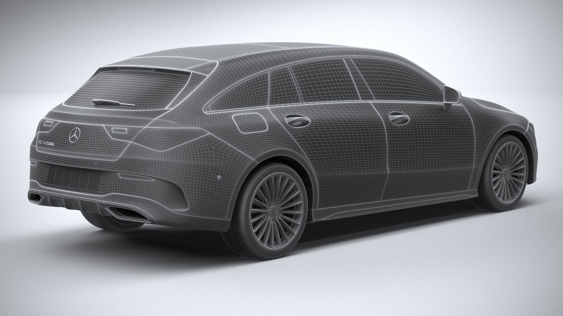 MercedesBenz CLA Shooting Brake 2024 3D model TurboSquid 2032701