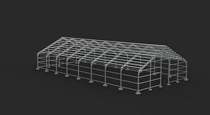 building frame 3D model 3D model