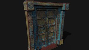 Old Wooden Door 3D model