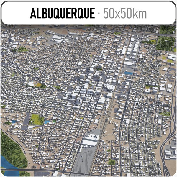 city albuquerque 3D model