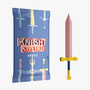 Stylized Knight Sword traits NFT 3D model