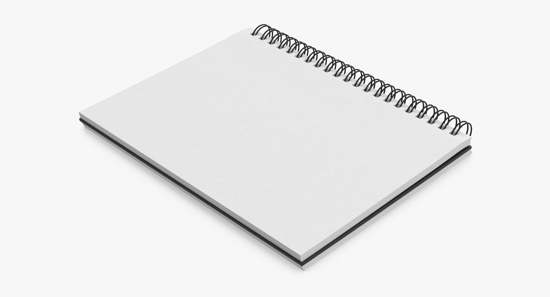 Spiral Sketchbook Book 02 3D Model TurboSquid 1209503