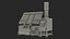 Cremation Oven for Animal Incineration Rigged for Maya