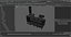 Cremation Oven for Animal Incineration Rigged for Maya