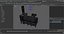 Cremation Oven for Animal Incineration Rigged for Maya