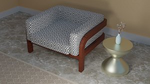 3D single sofa model