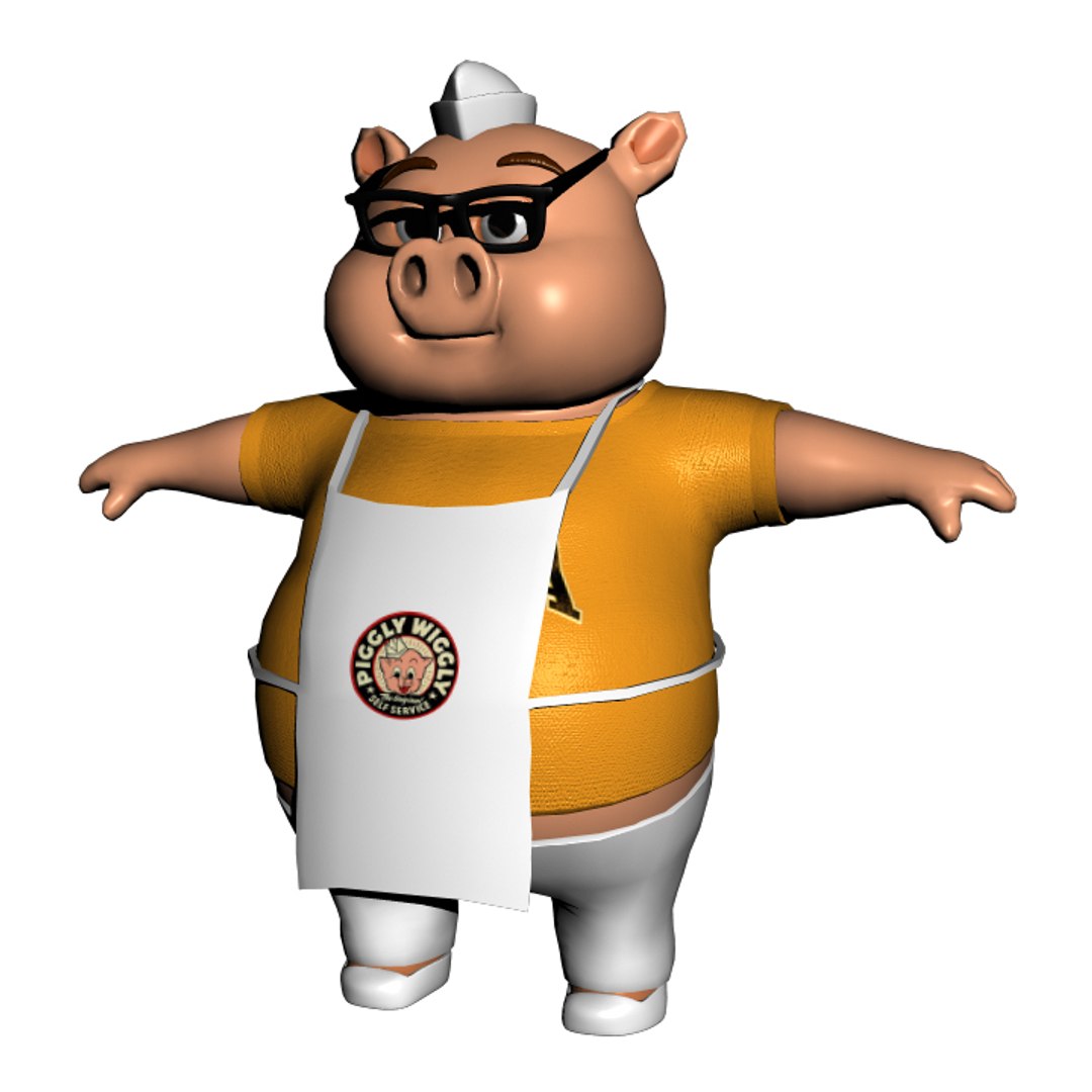 3D Model Piggly 2018 Rig Character - TurboSquid 1346468