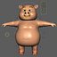 3D model piggly 2018 rig character