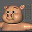 3D model piggly 2018 rig character