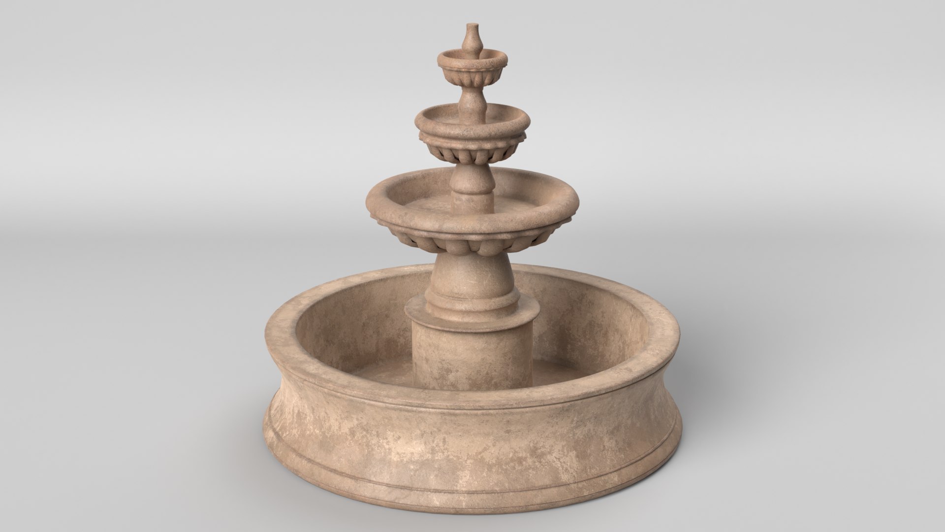 Fountain Pbr Model TurboSquid 1582697