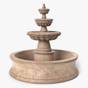fountain pbr model