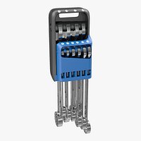 Combination Spanner Set Storage Clip 3D Model