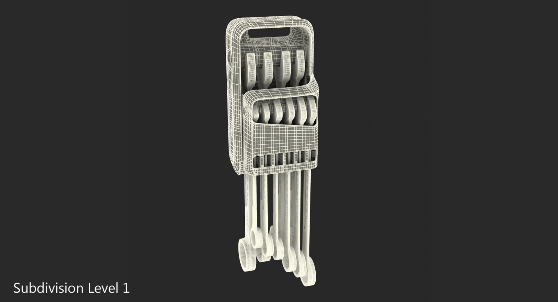 3D combination spanner set storage model - TurboSquid 1418785