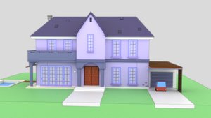 cartoon house model