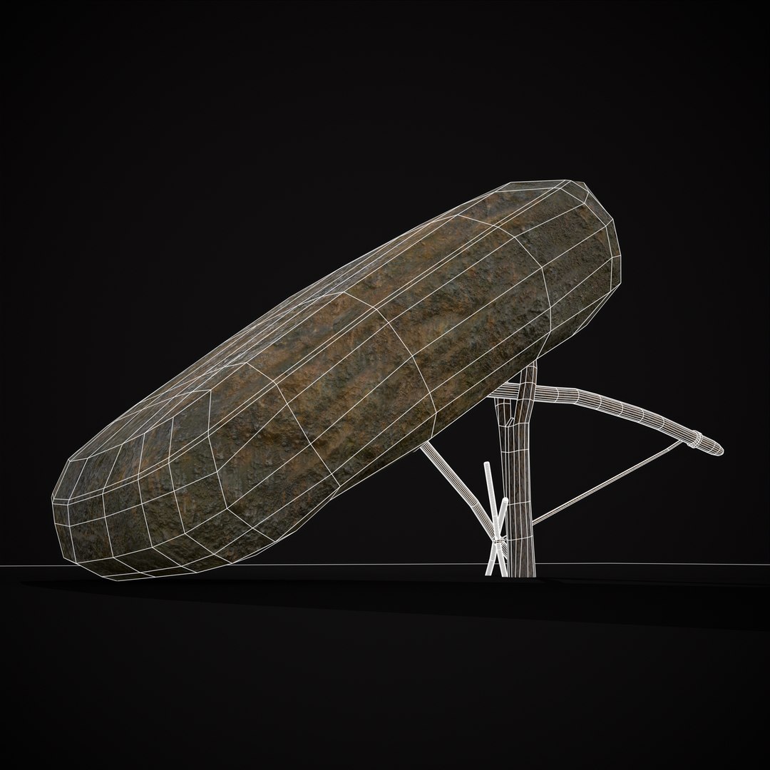 Small Rock Trigger Dead Fall Model - TurboSquid 1973763