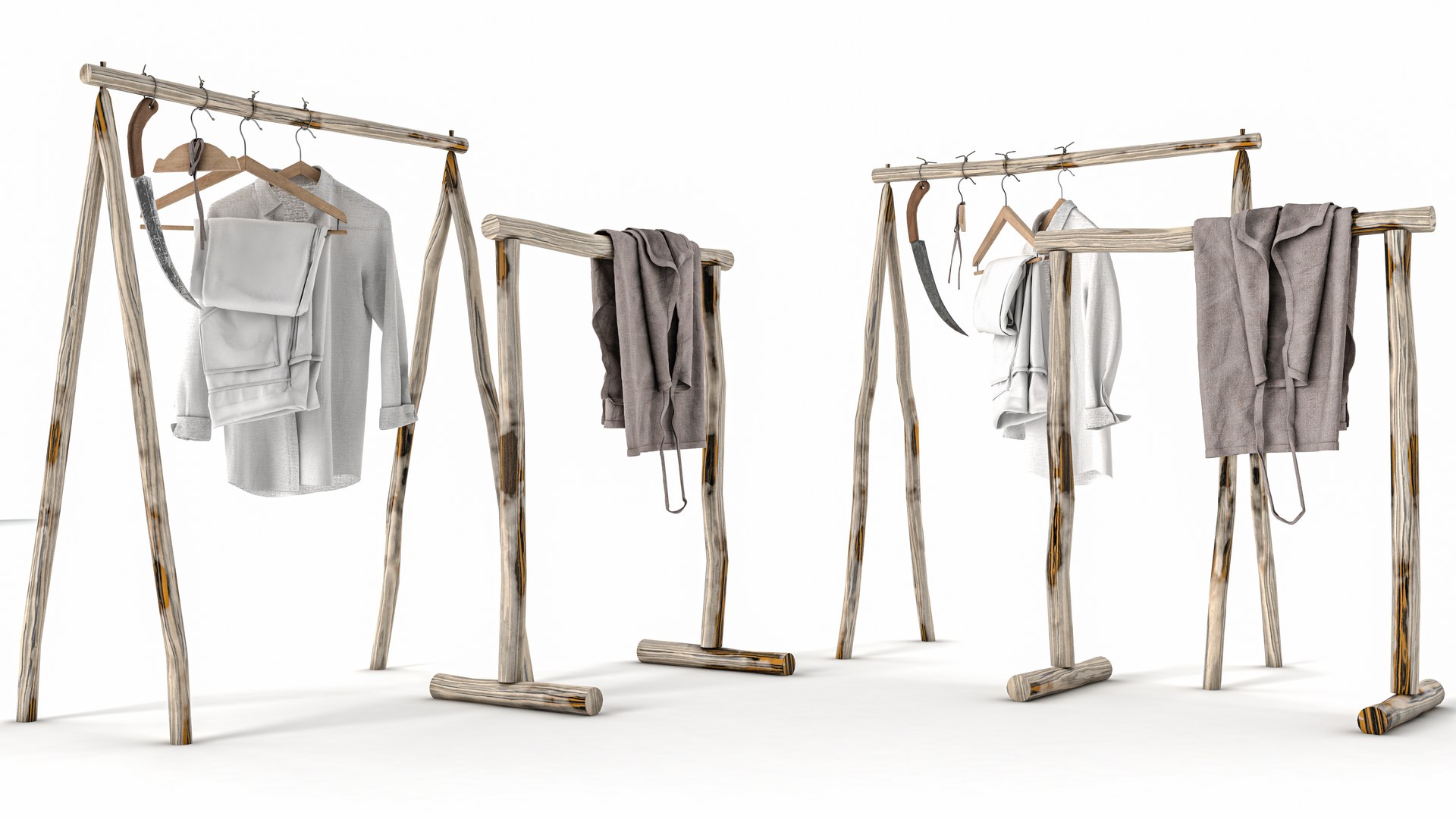 CLOTH 35 SET WITH WARDROBE PROPS model - TurboSquid 2133786
