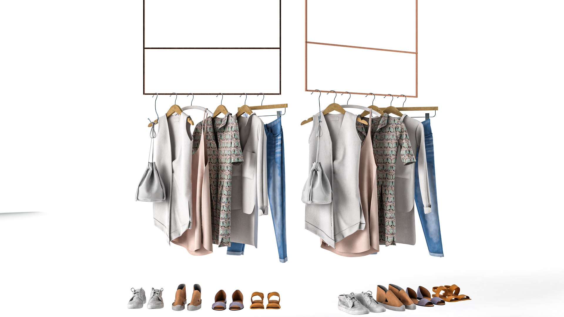 CLOTH 35 SET WITH WARDROBE PROPS model - TurboSquid 2133786