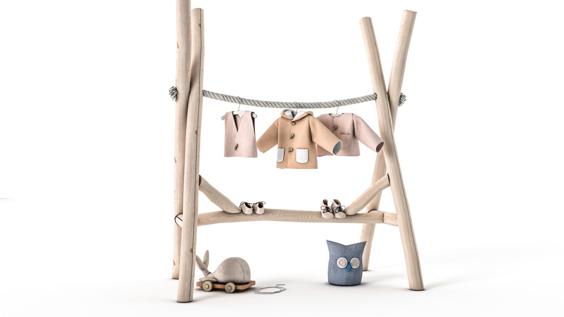 CLOTH 35 SET WITH WARDROBE PROPS model - TurboSquid 2133786