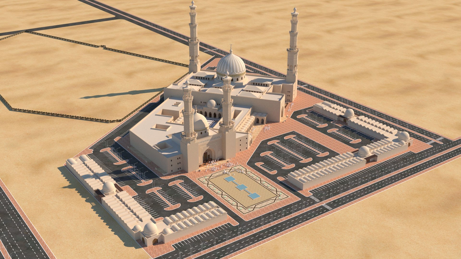 Mosque Model - TurboSquid 1163436