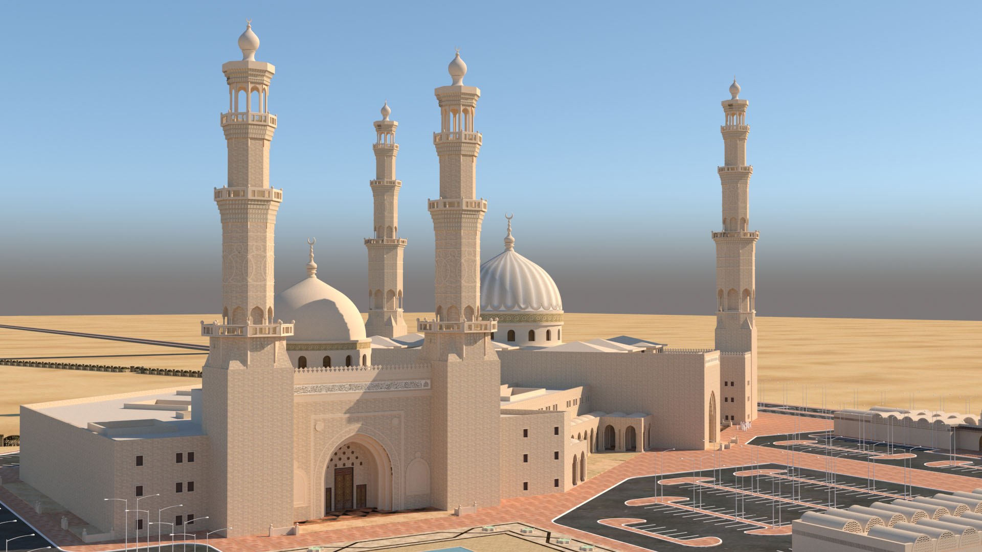Mosque Model - TurboSquid 1163436