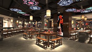 Chinese restaurant-01 3D
