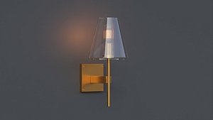 3D Fulham Glass Shade Sconce